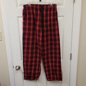 Boxercraft, NWOT, red and black, elastic waist, pajama, lounge bottoms, pants, L